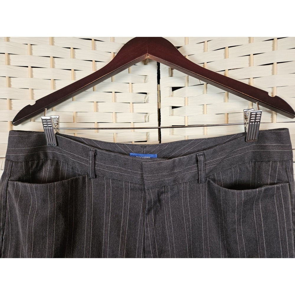 Dockers Womens Sz 14 Pin Striped Dress Pants Work Career Preppy - Picture 3 of 13